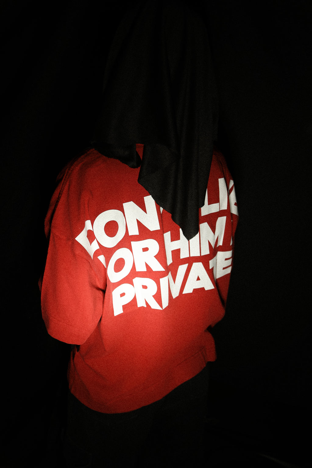 CAMISETA JESUS DIED FOR YOU IN PUBLIC VERMELHO VINHO