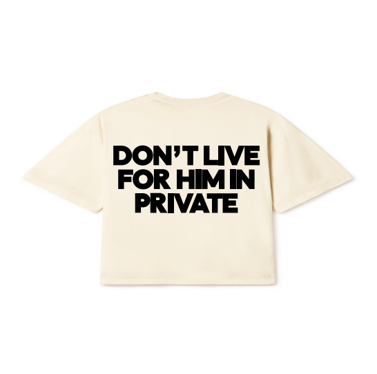 CAMISETA JESUS DIED FOR YOU IN PUBLIC OFF WHITE
