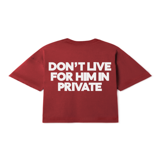 CAMISETA JESUS DIED FOR YOU IN PUBLIC VERMELHO VINHO