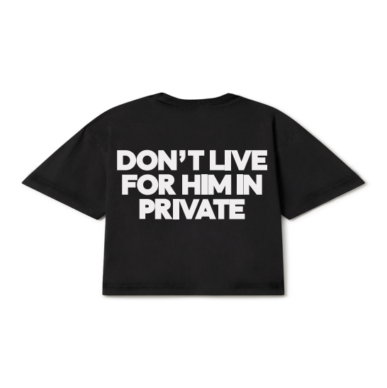 CAMISETA JESUS DIED FOR YOU IN PUBLIC PRETA